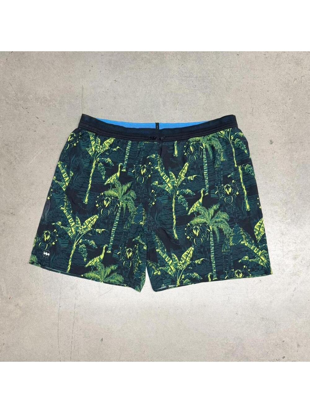 Janji Men's Green and Black Shorts